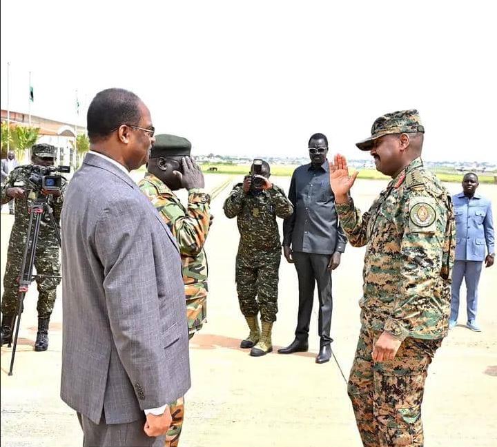 CDF Gen Muhoozi Kainerugaba holds high-level discussion with South Sudanese President Salva Kiir.