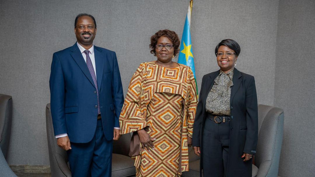 H.E AmbGen Ronnie Balya 'ndc' on 21/7/25 had a fruitful meeting with Her Excellency the Vice President Josephine Lagu.