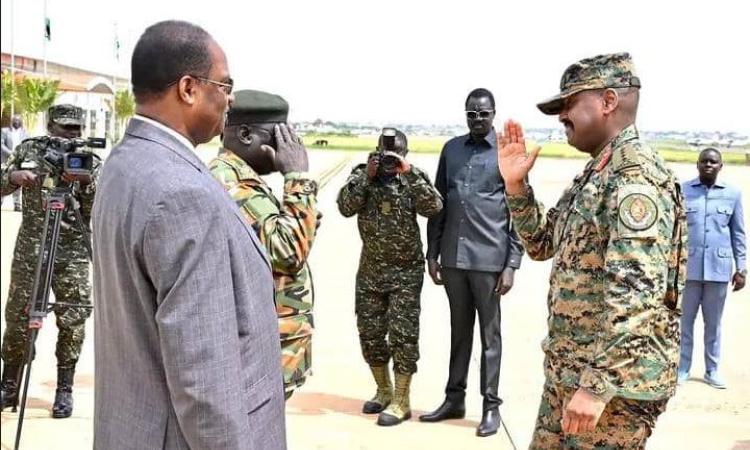 CDF Gen Muhoozi Kainerugaba holds high-level discussion with South Sudanese President Salva Kiir.