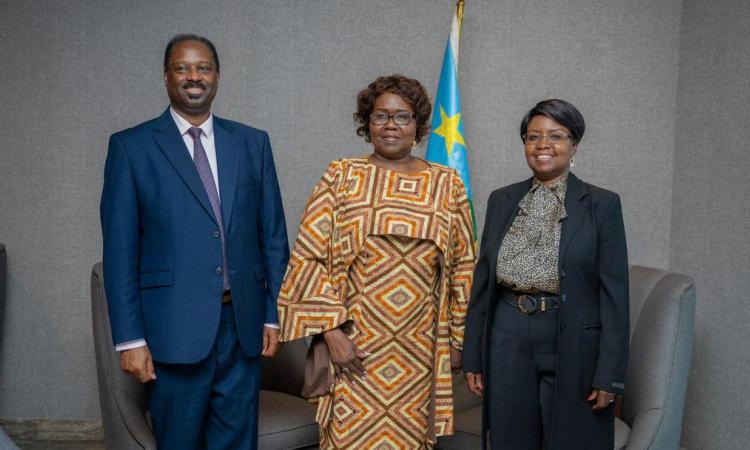 H.E AmbGen Ronnie Balya 'ndc' on 21/7/25 had a fruitful meeting with Her Excellency the Vice President Josephine Lagu.