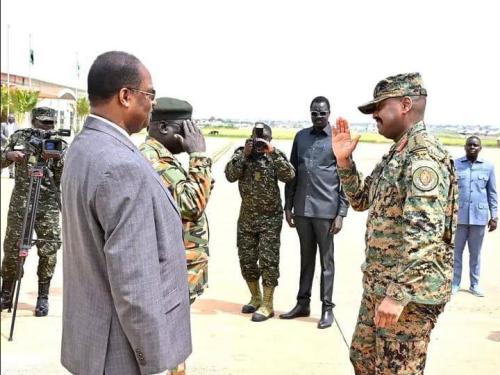 CDF Gen Muhoozi Kainerugaba holds high-level discussion with South Sudanese President Salva Kiir.