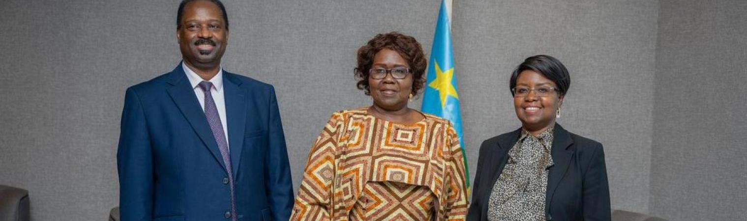 H.E AmbGen Ronnie Balya 'ndc' on 21/7/25 had a fruitful meeting with Her Excellency the Vice President Josephine Lagu.